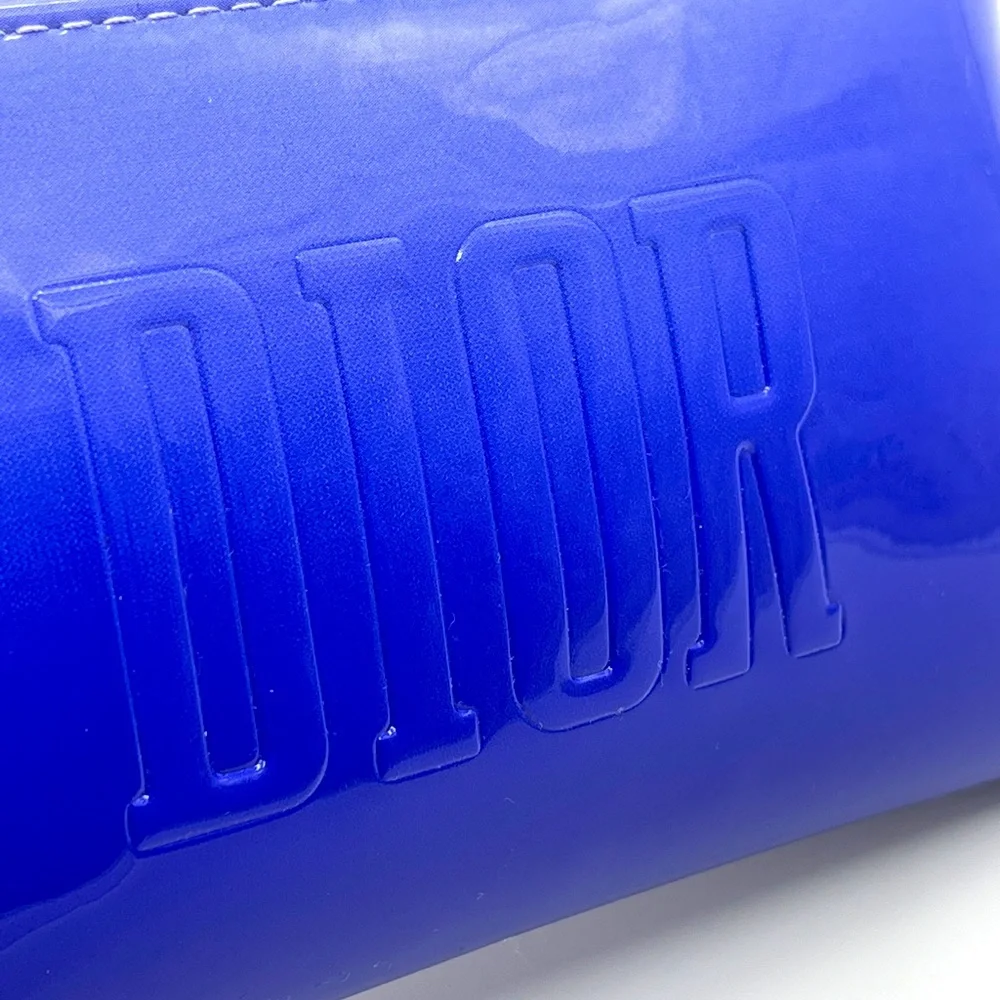 DIOR Blue/Purple Cosmetic Makeup Bag NIB